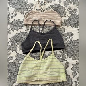 Bundle of 3! PREOWNED Lululemon Flow Y Bra size 6 or 8